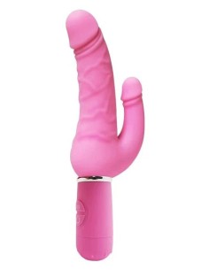 Gode poignée vibrant Dobledick 11 x 3.4cm Rose