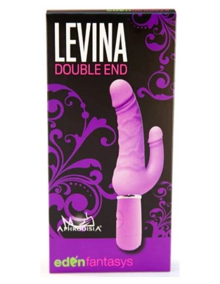 Gode poignée vibrant Dobledick 11 x 3.4cm Rose