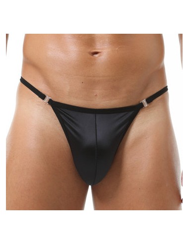 String Satin Up Noir