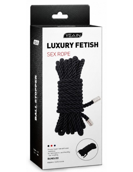 Corde de bondage Luxrope 10m Noire