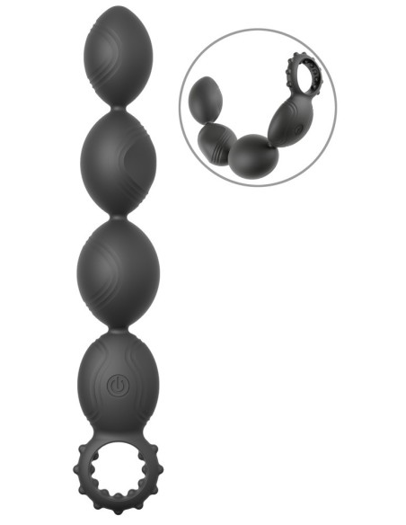 Boules anales vibrantes Flex Anos 18.5 x 4.7cm