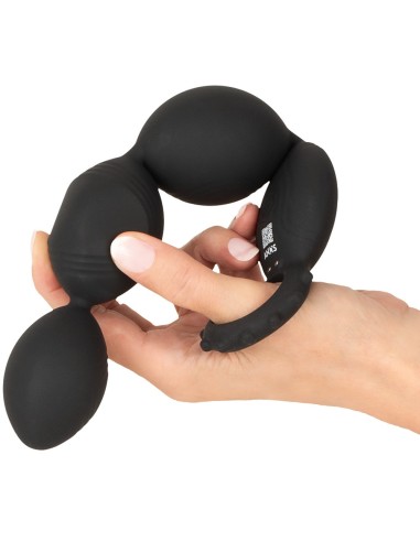 Boules anales vibrantes Flex Anos 18.5 x 4.7cm
