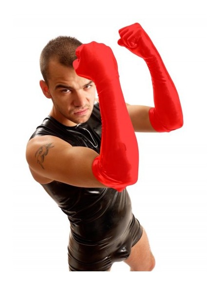 Gants Fist Elbow Rouge