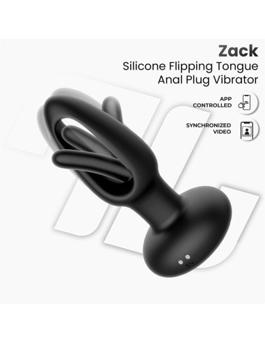 Plug anal vibrant connecté Zack 10 x 4.1cm