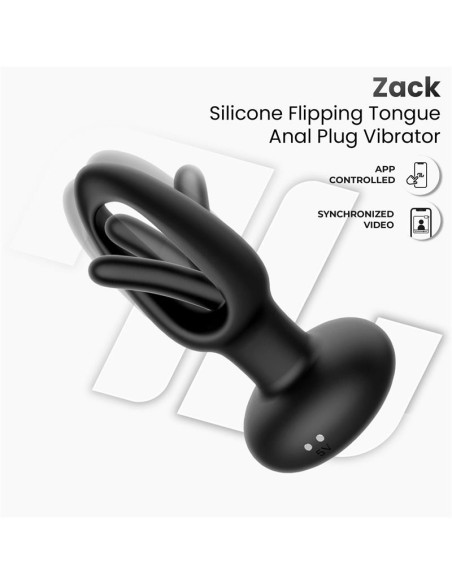 Plug anal vibrant connecté Zack 10 x 4.1cm