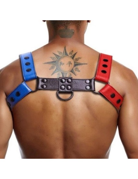Harnais Bully Jump Rouge-Bleu