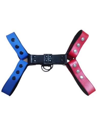 Harnais Bully Jump Rouge-Bleu