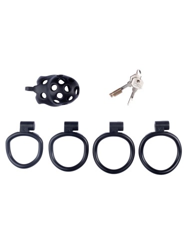 Cage de chasteté Dotty M 6.5 x 3.7cm Noire