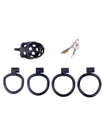Cage de chasteté Dotty M 6.5 x 3.7cm Noire