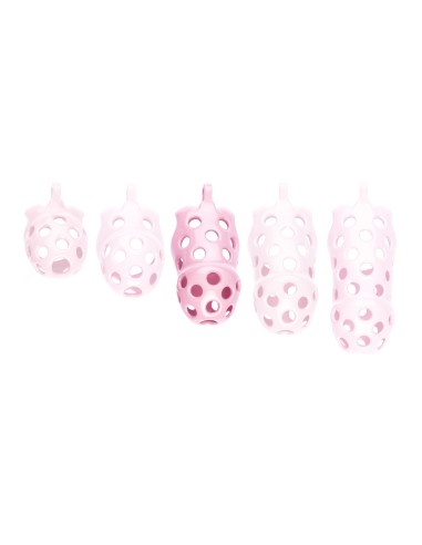 Cage de chasteté Dotty L 9.5 x 3.9cm Rose
