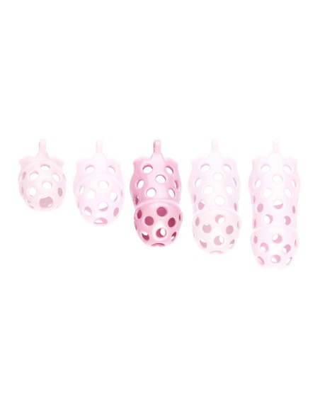 Cage de chasteté Dotty L 9.5 x 3.9cm Rose