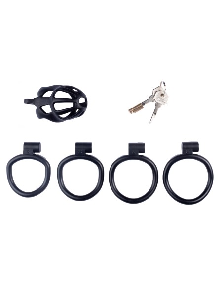 Cage de chasteté Netty M 6.5 x 3.7cm Noire