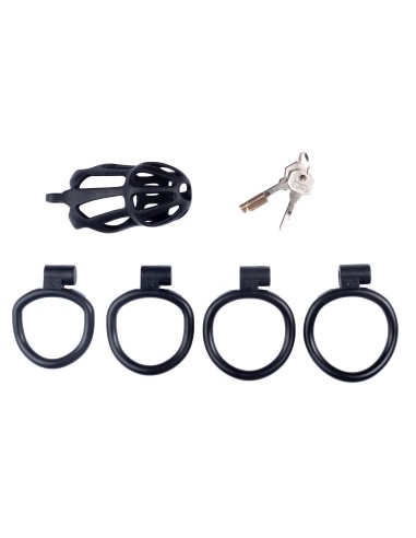 Cage de chasteté Netty L 9.5 x 3.9cm Noire