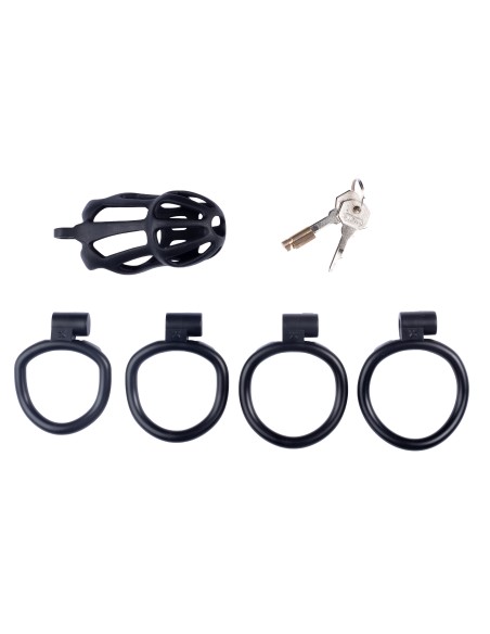 Cage de chasteté Netty L 9.5 x 3.9cm Noire