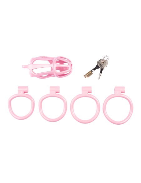 Cage de chasteté Netty XL 10 x 4cm Rose