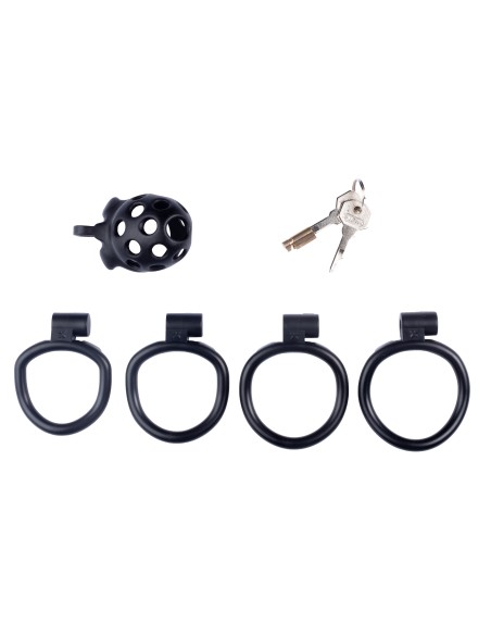 Cage de chasteté Dotty S 5.5 x 3.4cm Noire