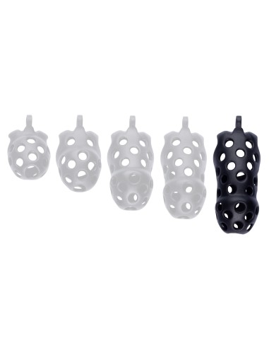 Cage de chasteté Dotty XXL 11 x 4cm Noire