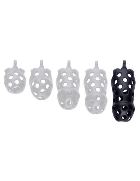 Cage de chasteté Dotty XXL 11 x 4cm Noire