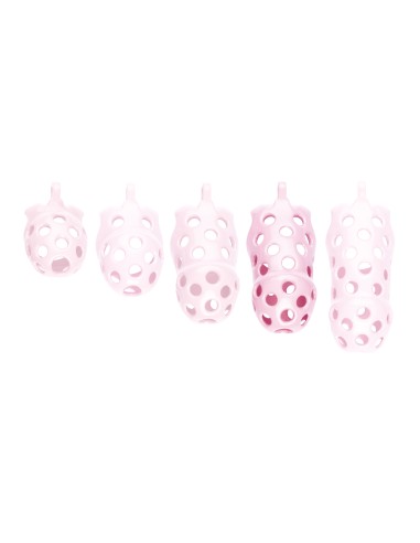Cage de chasteté Dotty XL 10 x 4cm Rose