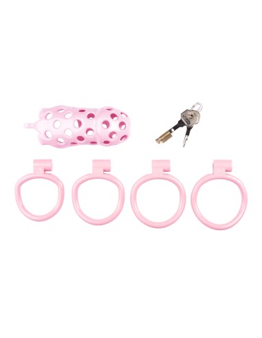 Cage de chasteté Dotty XXL 11 x 4cm Rose