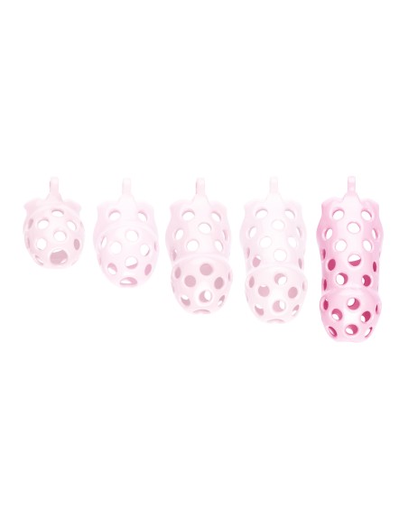Cage de chasteté Dotty XXL 11 x 4cm Rose