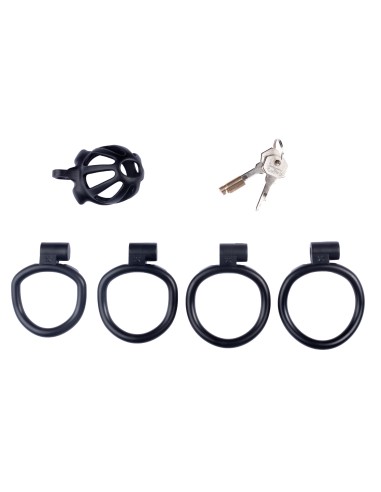 Cage de chasteté Netty S 5 x 3.4cm Noire