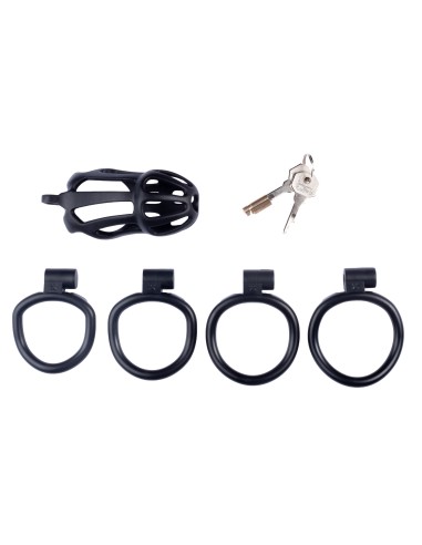 Cage de chasteté Netty XL 10 x 4cm Noire