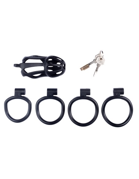 Cage de chasteté Netty XL 10 x 4cm Noire