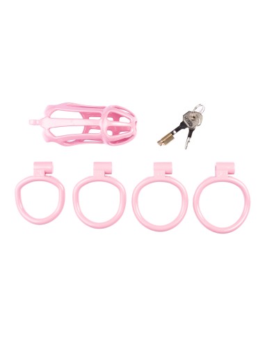 Cage de chasteté Netty XXL 11 x 4cm Rose