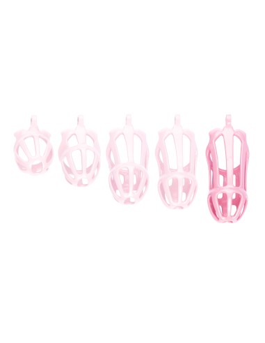 Cage de chasteté Netty XXL 11 x 4cm Rose