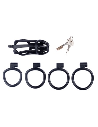 Cage de chasteté Netty XXL 11 x 4cm Noire