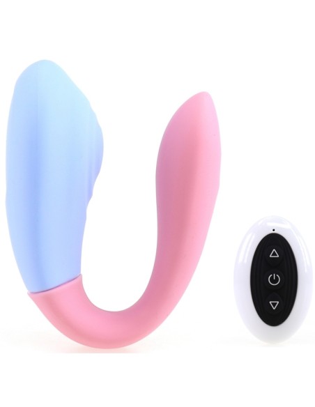 Double stimulateur Well Up Bleu-Rose