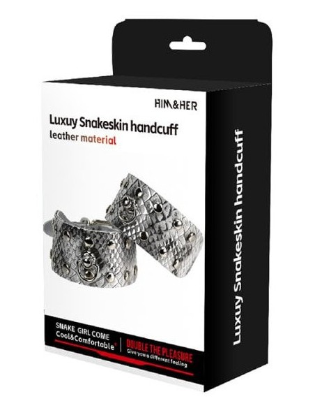 Menottes de poignets Snakeyes Argent