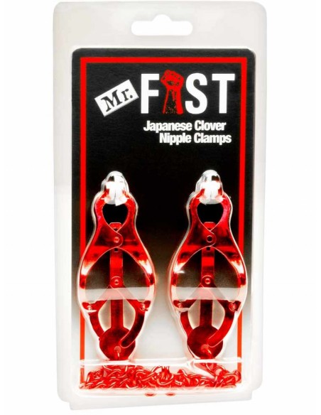 Pinces pour tétons Mr Fist Rouge