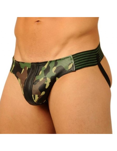 Jockstrap Fist Leather Camo Army Jockstrap Fist Leather Camo Army