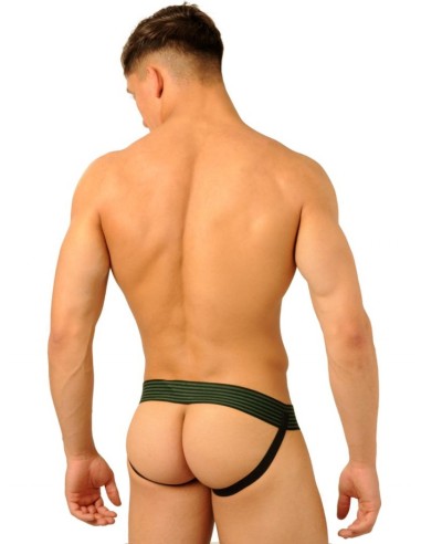 Jockstrap Fist Leather Camo Army