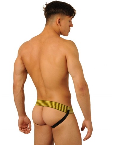 Jockstrap Fist Leather Jaune