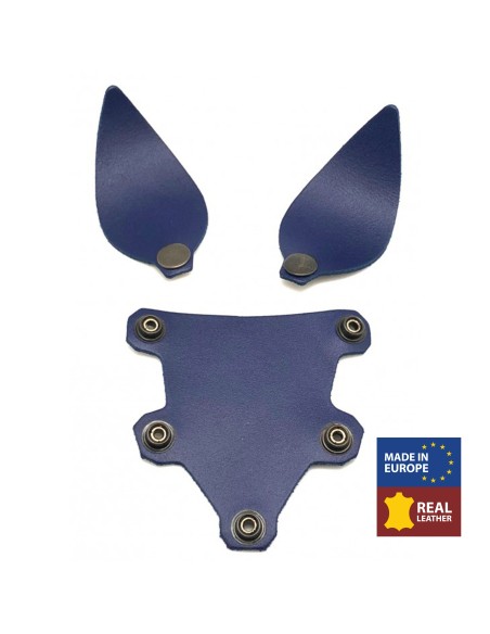 PUPPY SET OREILLES ET LANGUE EN CUIR BLEU PUPPY SET OREILLES ET LANGUE EN CUIR BLEU