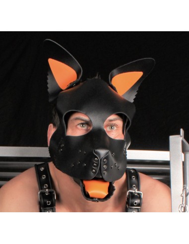 PUPPY SET OREILLES ET LANGUE EN CUIR ORANGE