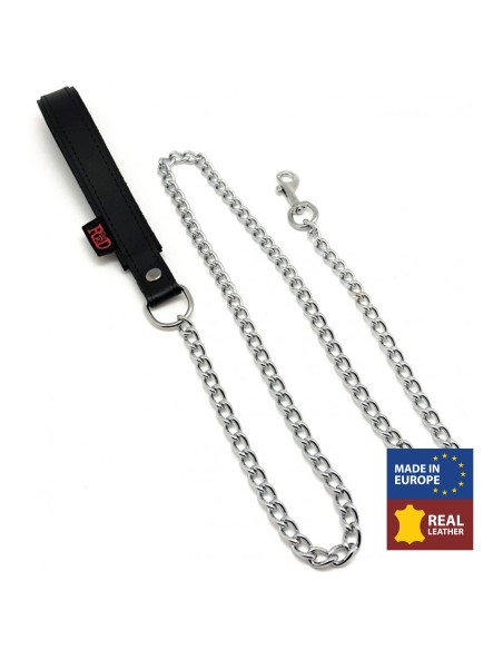 Laisse avec poignée Cuir 1m Noir Laisse avec poignée Cuir 1m Noir