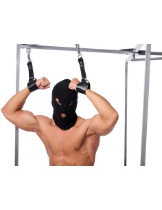 Menottes en cuir avec Mousqueton anti-panique