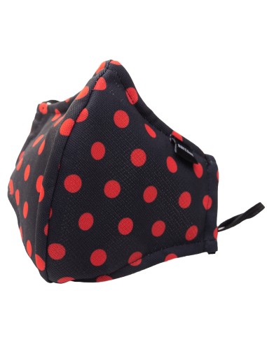 Masque Filtrant C95 MAJOR GENERAL MICHELINHO Noir et Rouge