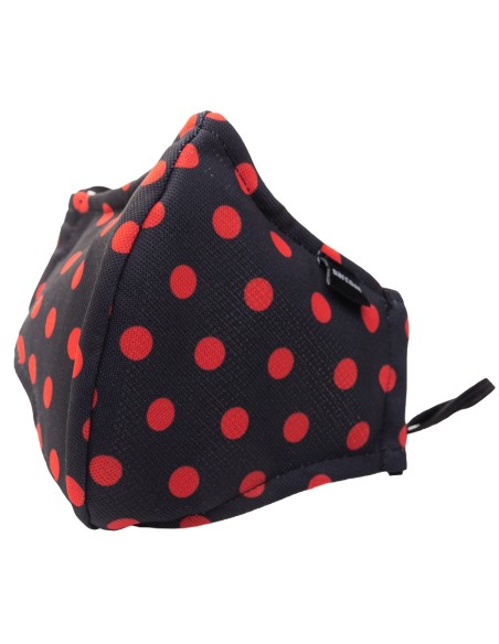 Masque Filtrant C95 MAJOR GENERAL MICHELINHO Noir et Rouge