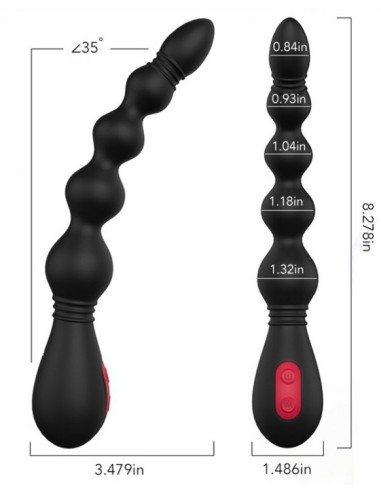 Stimulateur de prostate VINS 16 x 3.4 cm