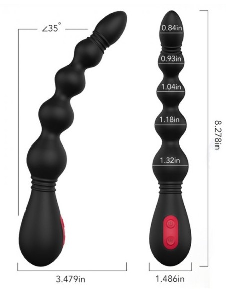 Stimulateur de prostate VINS 16 x 3.4 cm Stimulateur de prostate VINS 16 x 3.4 cm