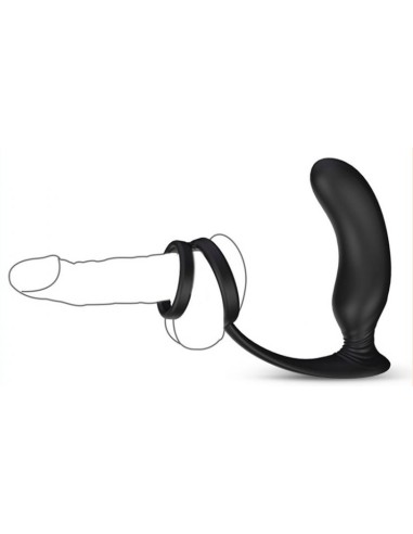 Plug vibrant et cockring Lanco 11 x 3.2 cm