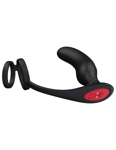 Plug vibrant et cockring Lanco 11 x 3.2 cm