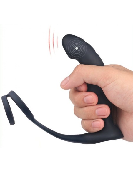 Plug vibrant avec Cockring Wandering 11 x 3 cm