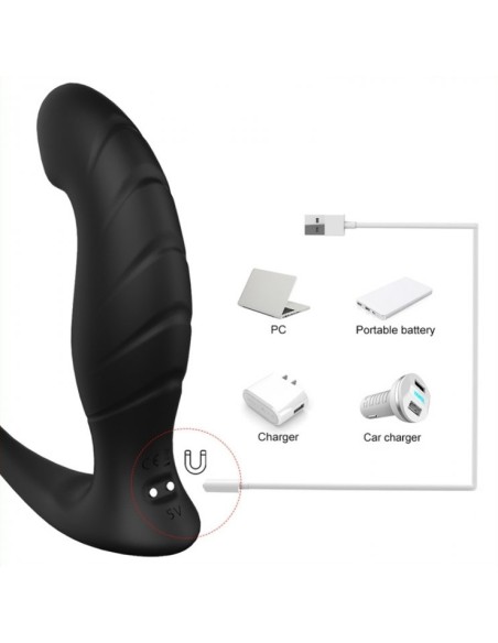 Plug vibrant avec Cockring Wandering 11 x 3 cm