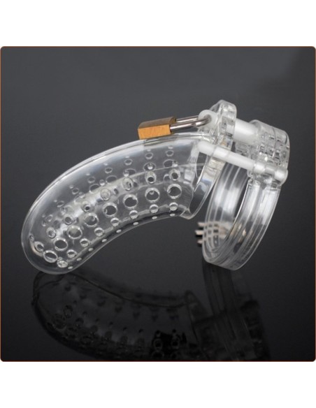 Cage de chasteté Perforated 9.5 x 3.5 cm Transparente
